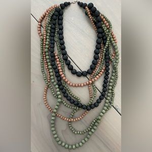 Beautiful multi color layered necklace